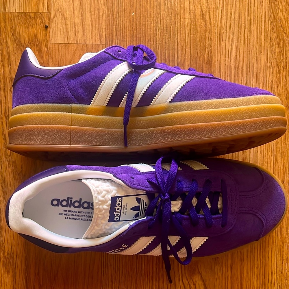 Womens adidas gazelle bold size 8.